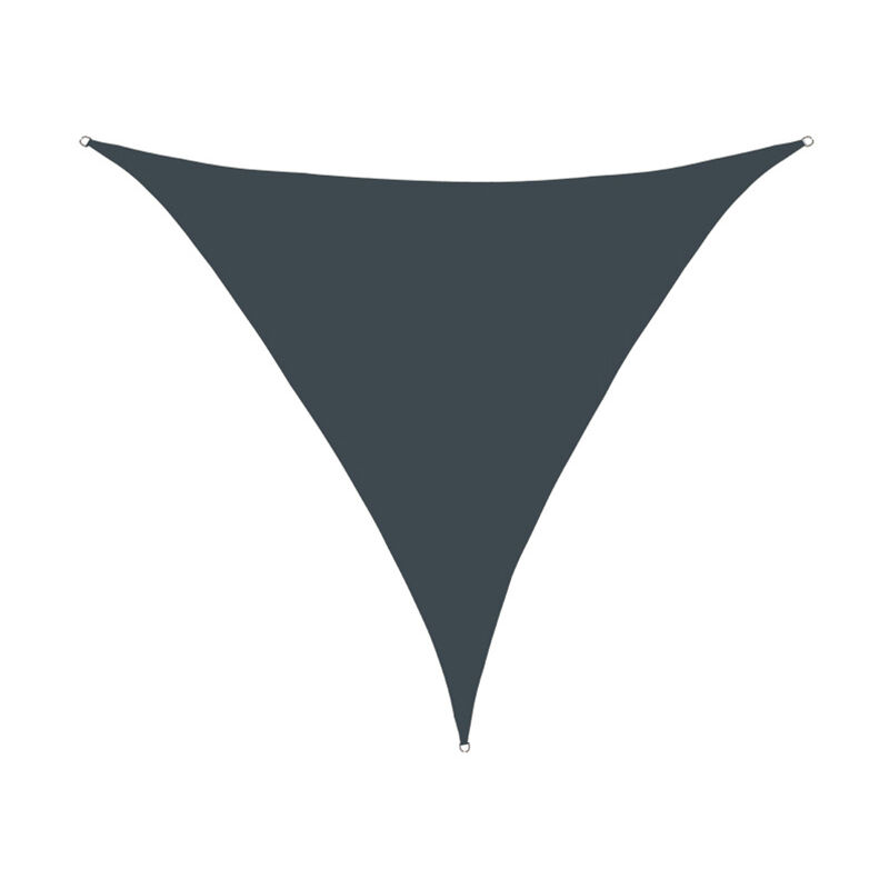 Voile d'ombrage Triangulaire 2x2x2m Imperméable Toile Ombrage uv Protection pour Patio Jardin, Terrasse,Extérieur, Balcon (Gris foncé) - S-giant