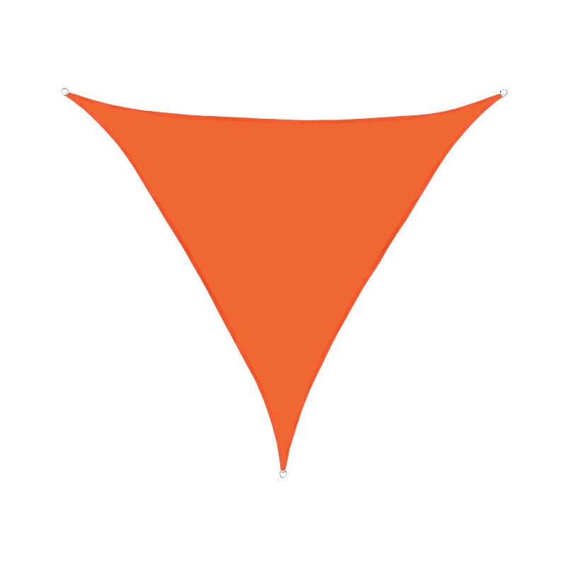 Voile d'ombrage Triangulaire 2x2x2m Imperméable Toile Ombrage uv Protection pour Patio Jardin, Terrasse,Extérieur, Balcon (Couleur orange)