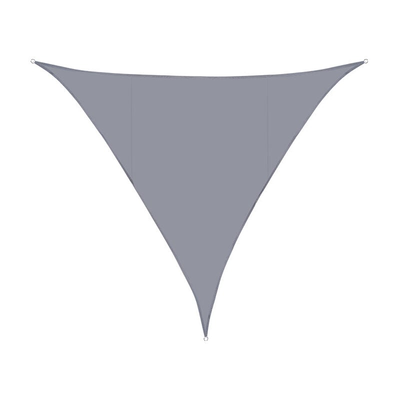 Voile d'ombrage Triangulaire 2x2x2m Imperméable Toile Ombrage uv Protection pour Patio Jardin, Terrasse,Extérieur, Balcon (Gris) - S-giant