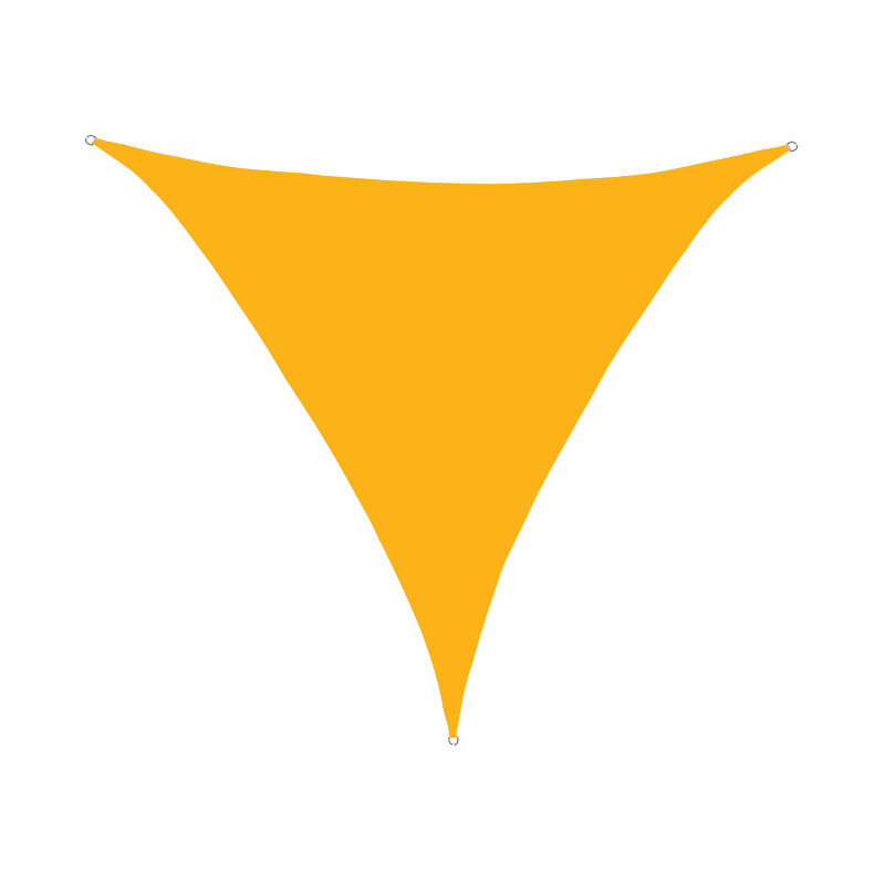 S-giant - Voile d'ombrage Triangulaire 2x2x2m Imperméable Toile Ombrage uv Protection pour Patio Jardin, Terrasse,Extérieur, Balcon (Mangue jaune)