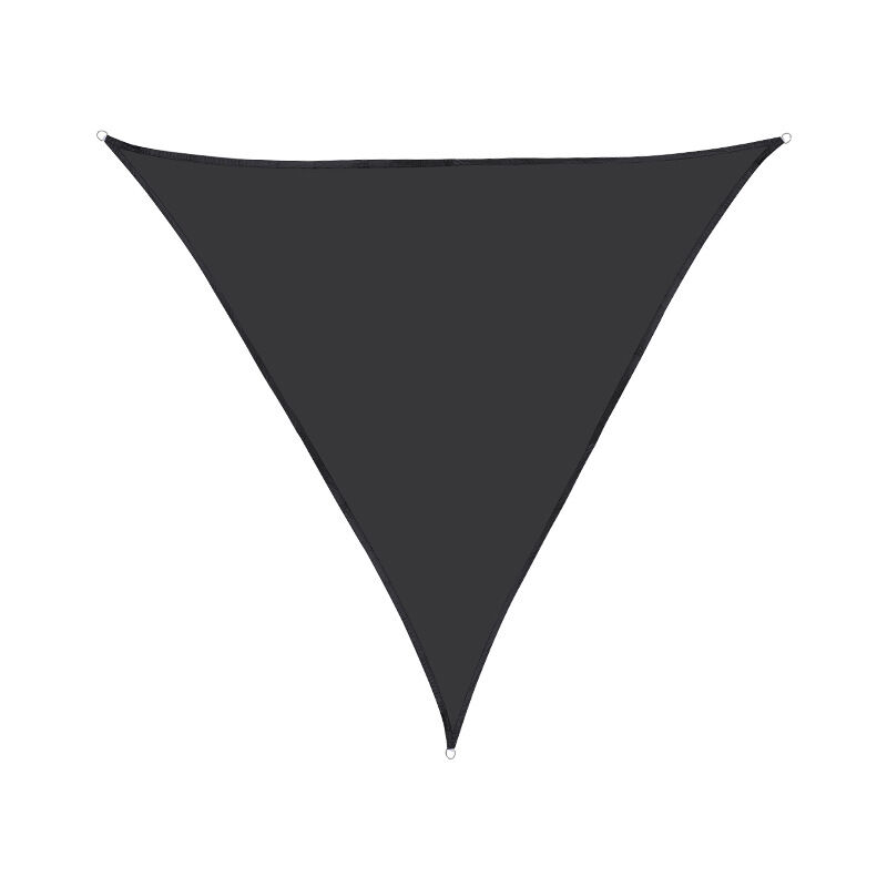 Voile d'ombrage Triangulaire 2x2x2m Imperméable Toile Ombrage uv Protection pour Patio Jardin, Terrasse,Extérieur, Balcon (Noir) - S-giant