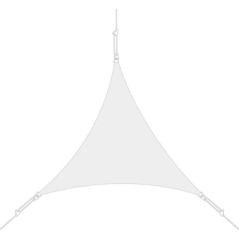 Voile d'ombrage triangle 3 x 3 x 3m - Blanc