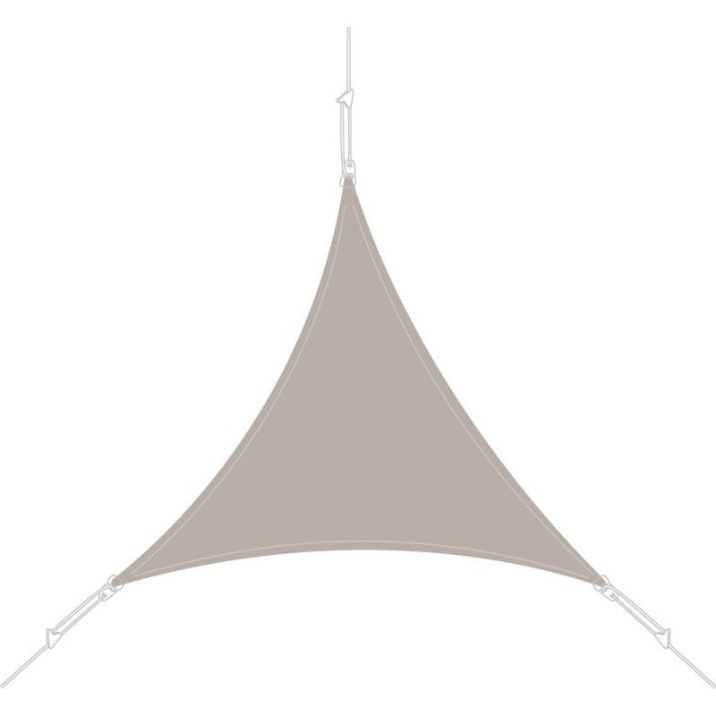 Easy Sail - Voile d'ombrage triangle 3 x 3 x 3m - Taupe