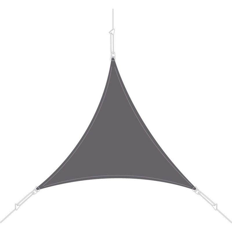 Easy Sail - Voile d'ombrage triangle 3 x 3 x 3m - Ardoise