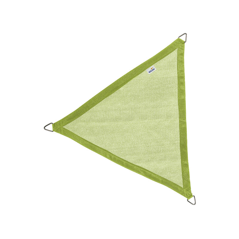 Voile d'ombrage triangulaire 360 x 360 x 360 cm coloris vert lime Nesling vert lime