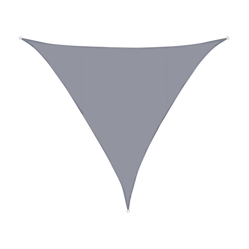 Voile d'ombrage Triangulaire 3x3x3m Imperméable Toile Ombrage uv Protection pour Patio Jardin, Terrasse,Extérieur, Balcon (Gris) - S-giant