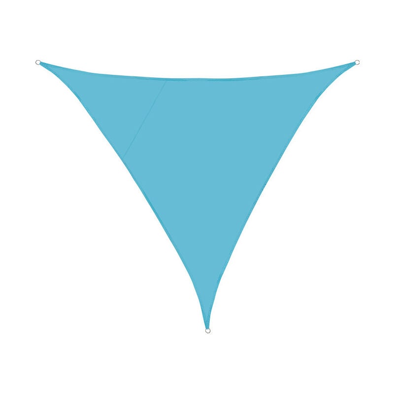 Voile d'ombrage Triangulaire 3x3x3m Imperméable Toile Ombrage uv Protection pour Patio Jardin, Terrasse,Extérieur, Balcon (Bleu du lac) - S-giant