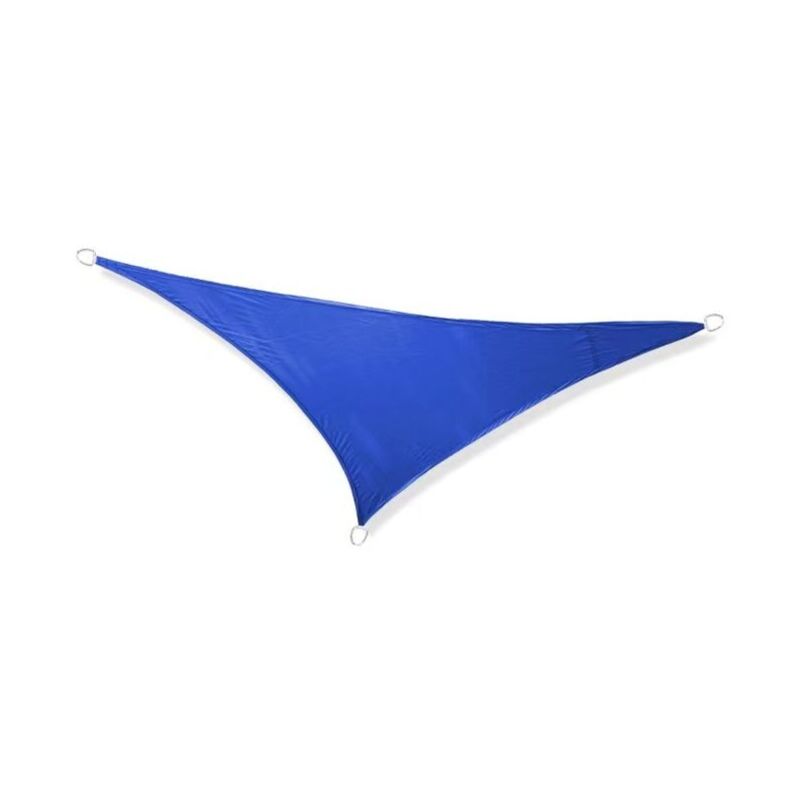Voile d'ombrage triangulaire 3x3x3m, ombrage extérieur, abat-jour imperméable, matériau respirant, protection UV 95%, pour terrasse de jardin (bleu