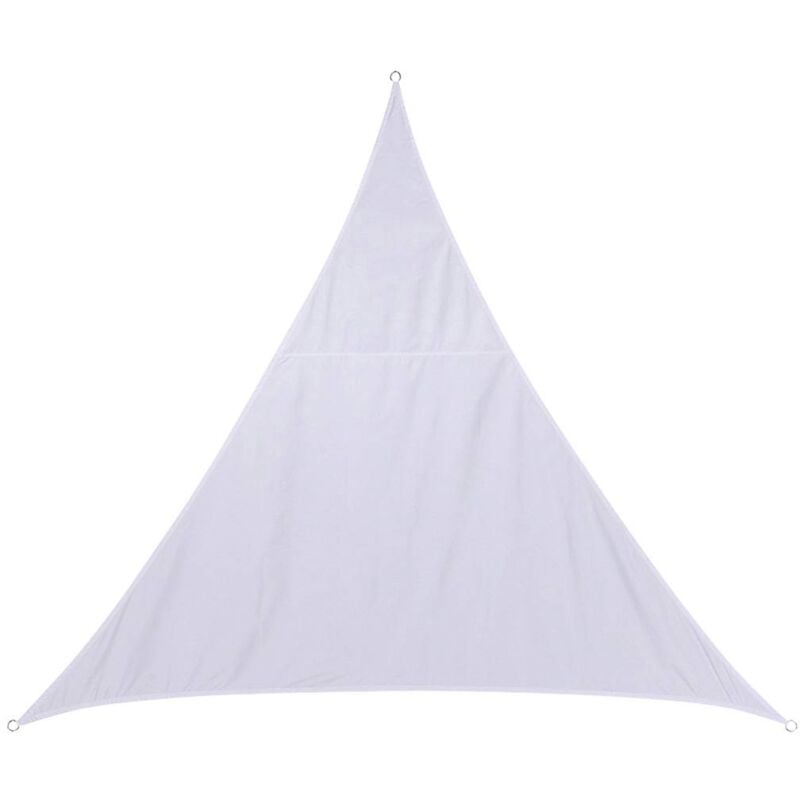 Hesperide - Toile solaire 4x4x4m luxe Hespéride Curacao blanc - Blanc, Forme triangulaire 4m