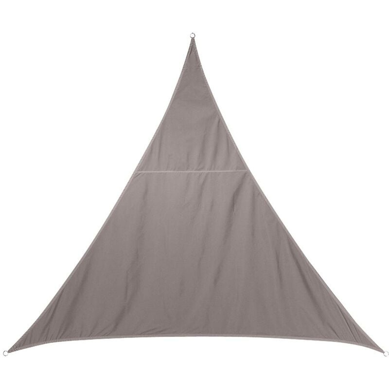 Hesperide - Voile d ombrage triangulaire Curacao taupe 5x5x5m en polyester - Hespéride - Taupe