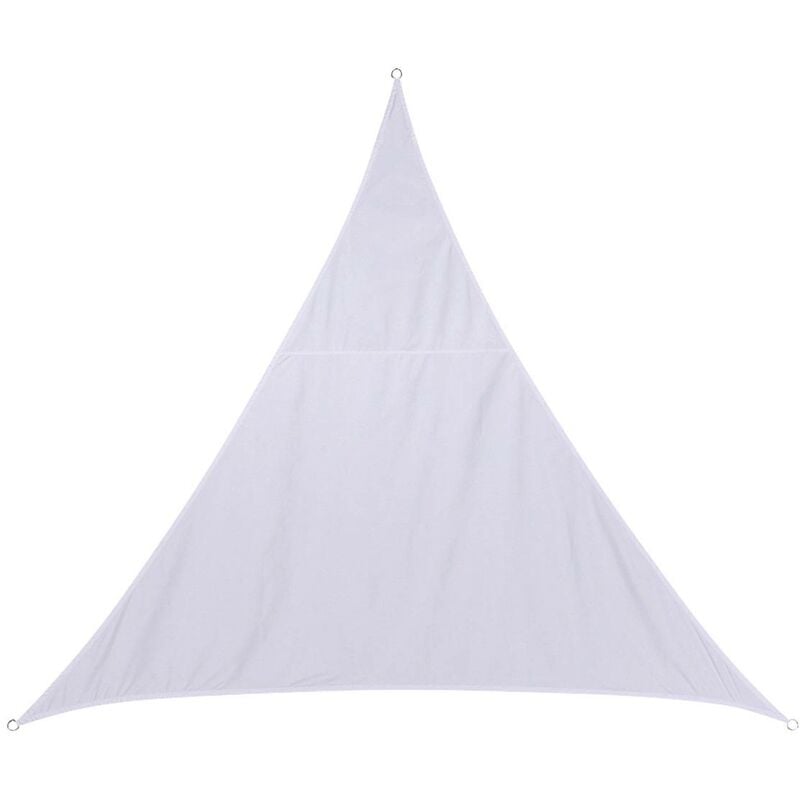 Hesperide - Voile d ombrage triangulaire Curacao blanc 5x5x5m en polyester - Hespéride - Blanc