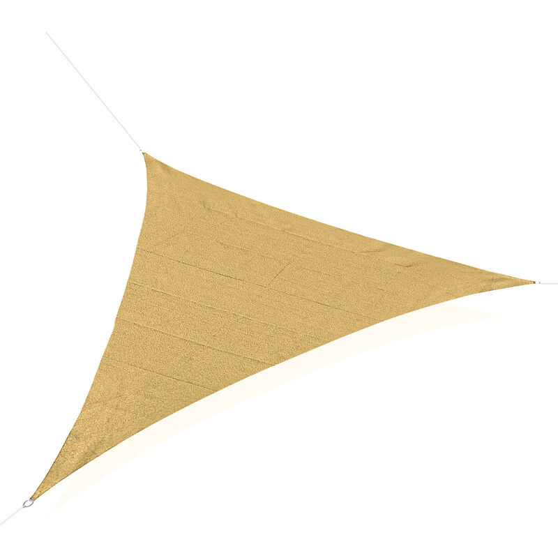 Voile d'ombrage triangulaire 5x5M sarah sable