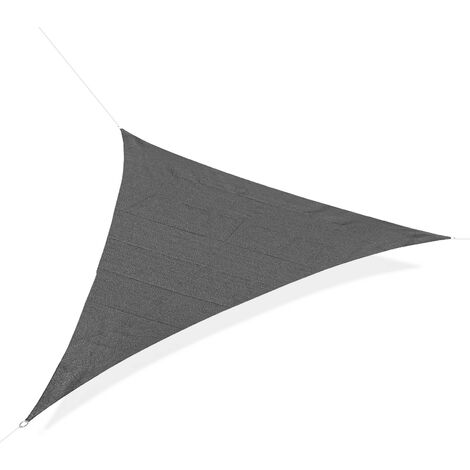 Voile d'ombrage triangulaire 5x5x5M VINNIE gris