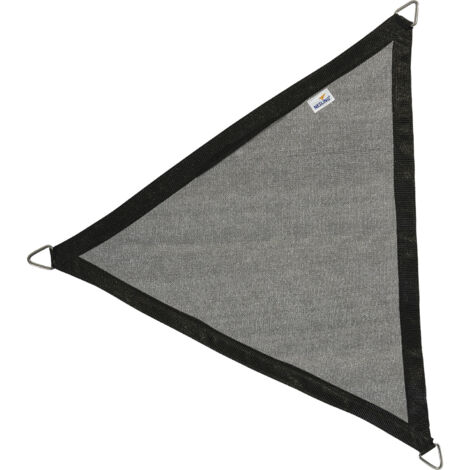 Voile d'ombrage triangulaire Coolfit noir 5 x 5 x 5 m