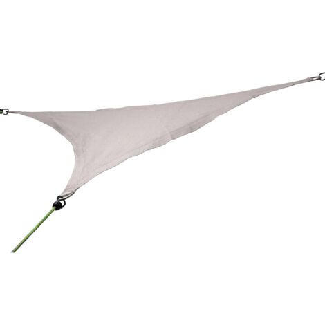Voile d'ombrage triangulaire 5 x 5 x 5m crème Werkapro