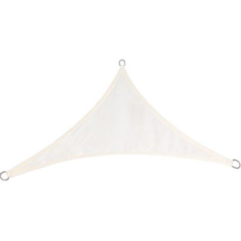 Voile d'ombrage triangulaire e'toiles 3,6x3,6x3,6 m en polyester e'cru 180 g/m2