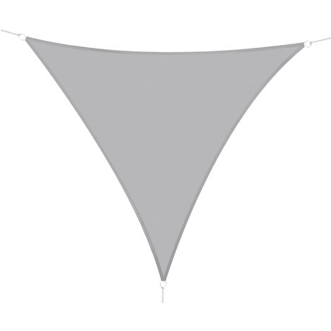 Voile d'ombrage triangulaire grande taille gris