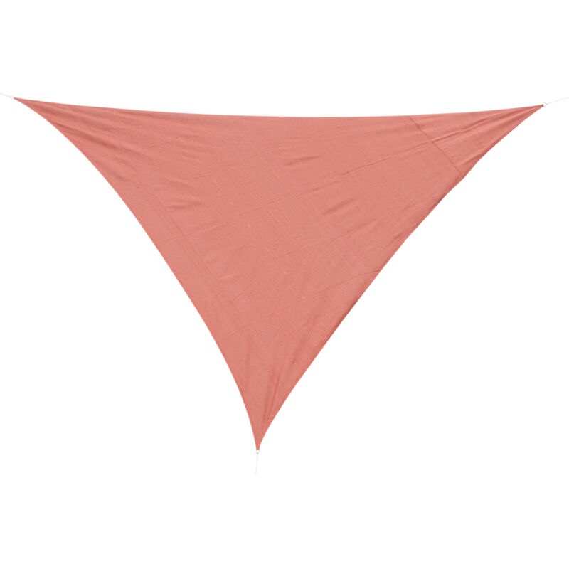 Voile d'ombrage triangulaire grande taille 3 x 3 x 3 m polyéthylène haute densité résistant aux UV rouge - Rouge