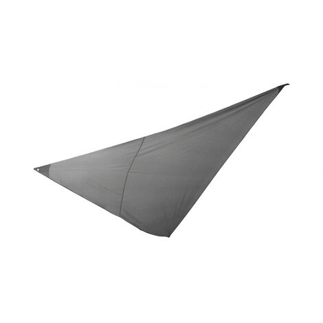 Voile D'ombrage Triangulaire Gris Foncé - 1 Housse + 3 Cordes Inclus 2x2x2 M - Mobilier de Jardin - Gris