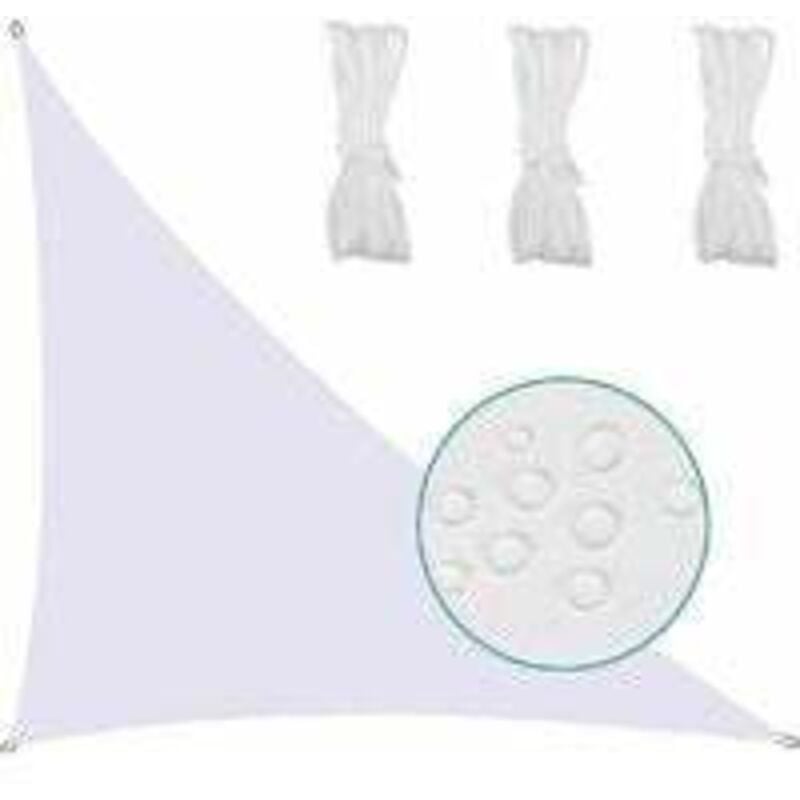 Fitags - Voile d'ombrage triangulaire imperméable en toile tendue, protection uv, tissu imperméable résistant aux intempéries, séchage rapide pour