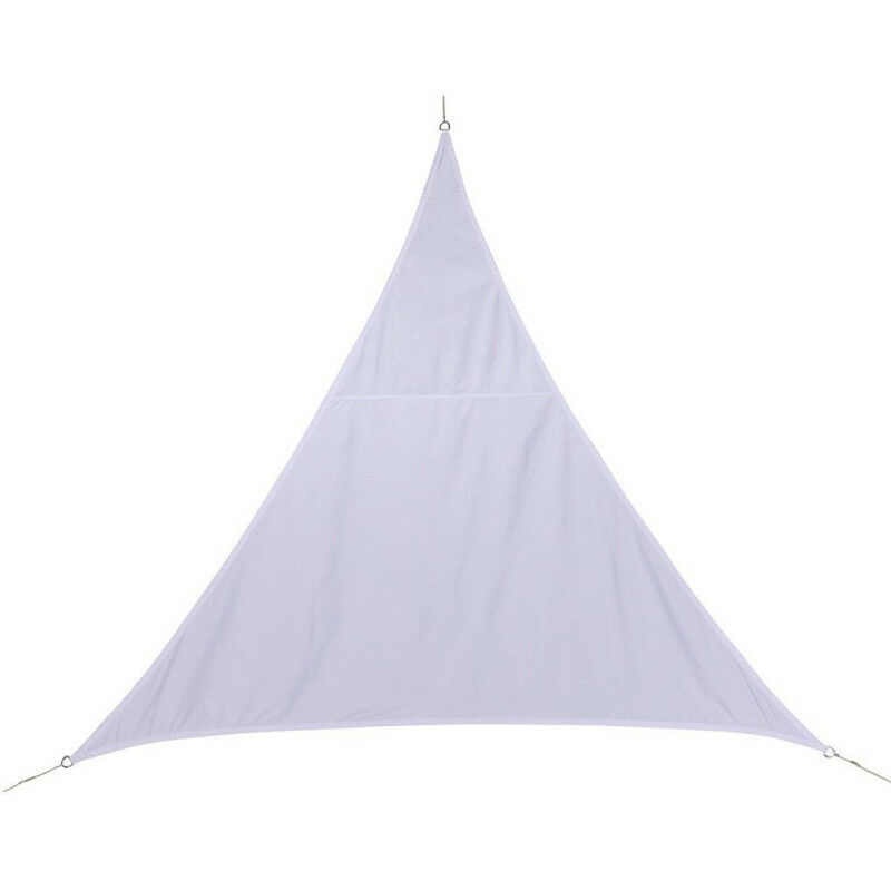 Toile solaire 3x3x3m Curacao blanc Hespéride - Blanc, Forme triangulaire 3m