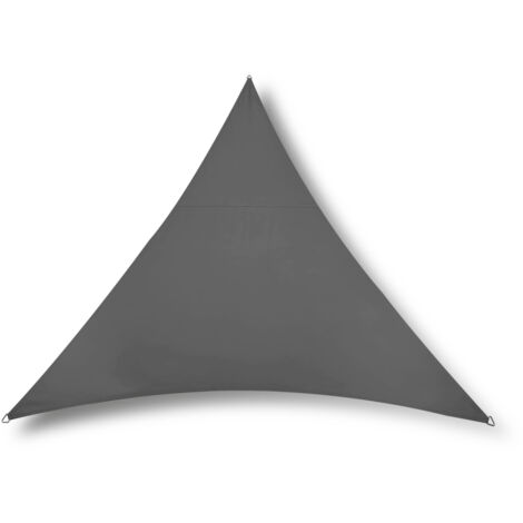 Voile d'ombrage triangulaire RIVAGE Ardoise - 5 x 5 x 5 m - Qualité Premium Jardiline