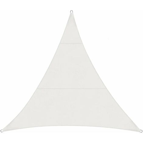 Voile d'ombrage triangulaire,5x5x7.1m,étanche, anti-ultraviolet,blanc