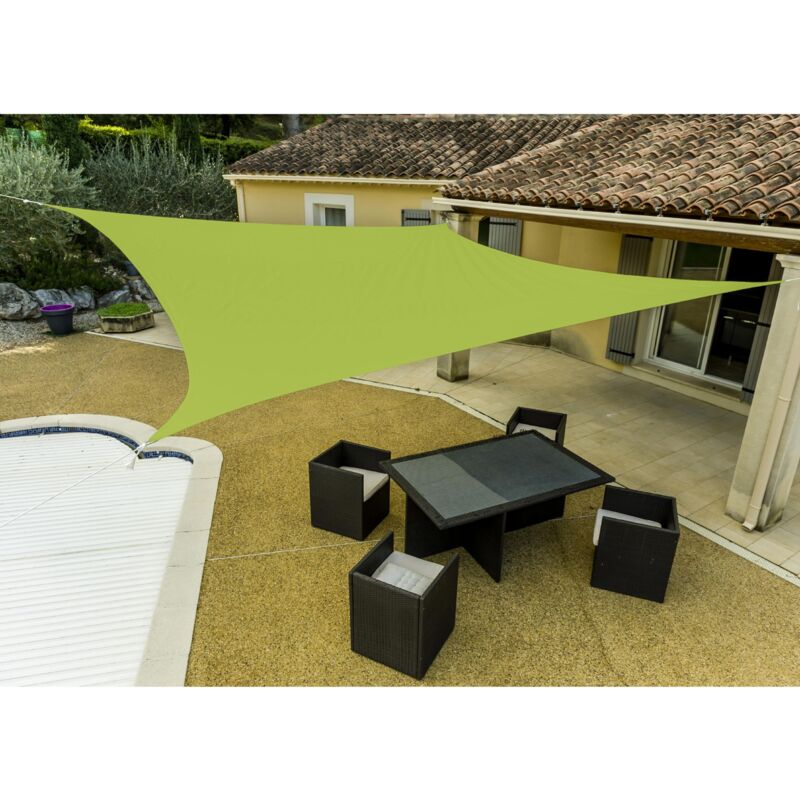 Werka Pro - Voile d'ombrage verte anis rectangulaire 3 x 4 m