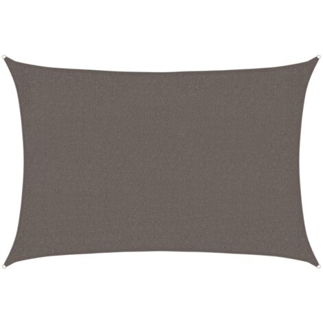 Voile d'ombrage Voile de parasol - 160 g/m² Anthracite 2x3 m PEHD BV858806 - BonneVie