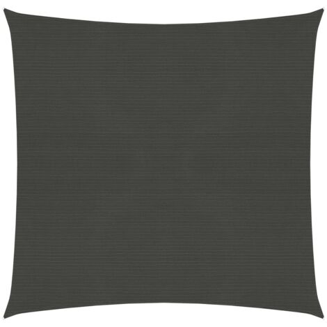 Voile d'ombrage Voile de parasol - 160 g/m² Anthracite 3x3 m PEHD BV678951 - BonneVie