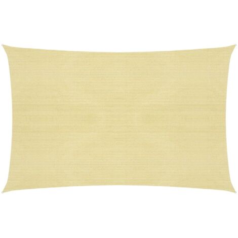 Voile d'ombrage Voile de parasol - 160 g/m² Beige 2,5x3 m PEHD BV760122 - BonneVie