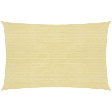 Voile d'ombrage Voile de parasol - 160 g/m² Beige 2x2,5 m PEHD BV188479 - BonneVie