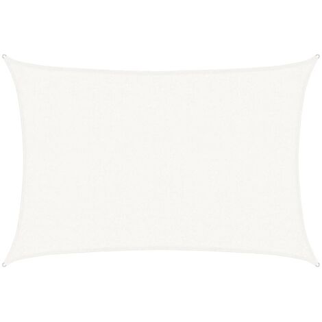 Voile d'ombrage Voile de parasol - 160 g/m² Blanc 2,5x4 m PEHD BV433122 - BonneVie