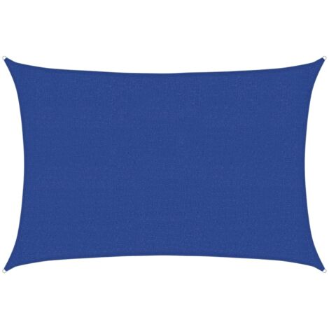 Voile d'ombrage Voile de parasol - 160 g/m² Bleu 2,5x4 m PEHD BV558412 - BonneVie