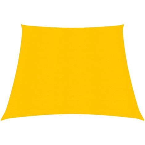 Voile d'ombrage Voile de parasol - 160 g/m² Jaune 3/4x2 m PEHD BV976950 - BonneVie