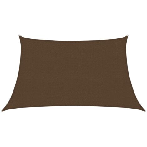 Voile d'ombrage Voile de parasol - 160 g/m² Marron 3/4x2 m PEHD BV801964 - BonneVie