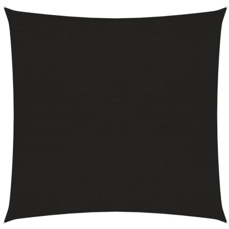 Voile d'ombrage Voile de parasol - 160 g/m² Noir 3x3 m PEHD BV533662 - BonneVie