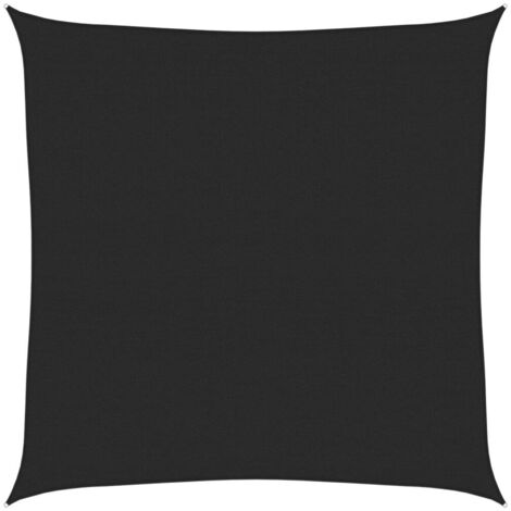 Voile d'ombrage Voile de parasol - 160 g/m² Noir 4,5x4,5 m PEHD BV344001 - BonneVie