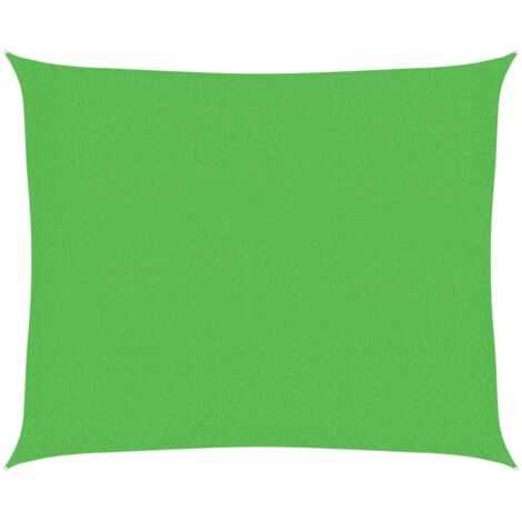 Voile d'ombrage Voile de parasol - 160 g/m² Vert clair 2,5x3 m PEHD BV128618 - BonneVie