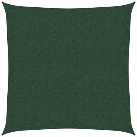 Voile d'ombrage Voile de parasol - 160 g/m² Vert foncé 2,5x2,5 m PEHD BV117036 - BonneVie