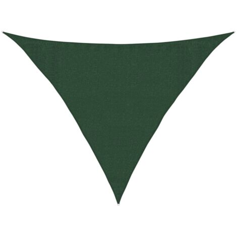 Voile d'ombrage Voile de parasol - 160 g/m² Vert foncé 3,5x3,5x4,9 m PEHD BV537469 - BonneVie