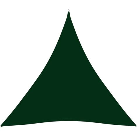 Voile d'ombrage Voile de parasol - Tissu Oxford triangulaire 4,5x4,5x4,5m Vert foncé BV746637 - BonneVie