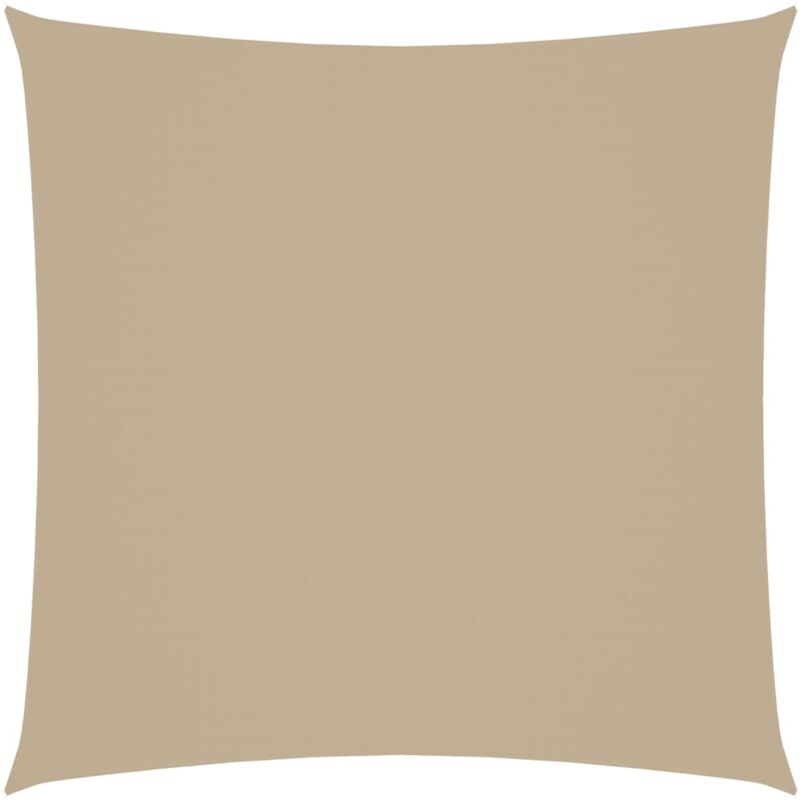 Bonnevie - Voile d'ombrage Voile de parasol - Toile d'ombrage Tissu Oxford carré 4x4 m Beige BV618540