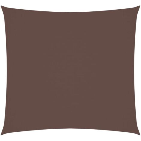 Voile d'ombrage Voile de parasol - Toile d'ombrage Tissu Oxford carré 2x2 m Marron BV235362 - BonneVie