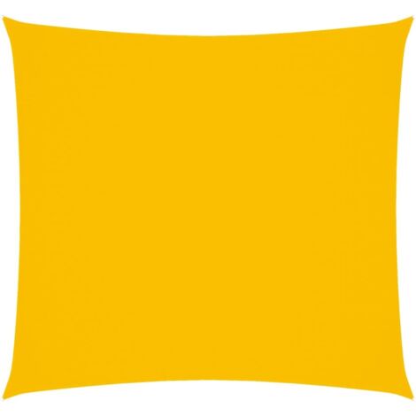 Voile d'ombrage Voile de parasol - Toile d'ombrage Tissu Oxford carré 3,6x3,6 m Jaune BV532656 - BonneVie