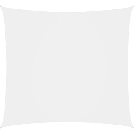 Voile d'ombrage Voile de parasol - Toile d'ombrage Tissu Oxford carré 3x3 m Blanc BV436917