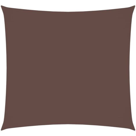 Voile d'ombrage Voile de parasol - Toile d'ombrage Tissu Oxford carré 3x3 m Marron BV140119 - BonneVie