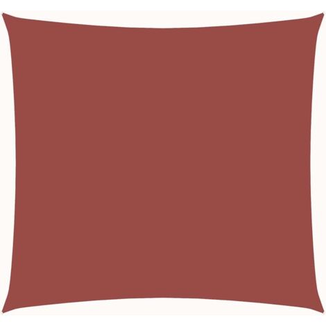 Voile d'ombrage Voile de parasol - Toile d'ombrage Tissu Oxford carré 3x3 m Terre cuite BV790086 - BonneVie