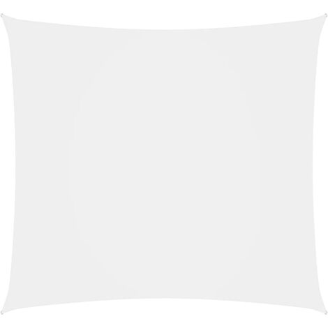 Voile d'ombrage Voile de parasol - Toile d'ombrage Tissu Oxford carré 7x7 m Blanc BV511621 - BonneVie
