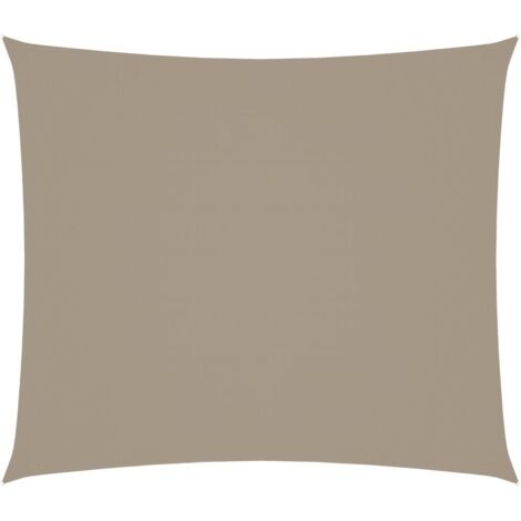 Voile d'ombrage Voile de parasol - Toile d'ombrage Tissu Oxford rectangulaire 2,5x3 m Taupe BV367787 - BonneVie